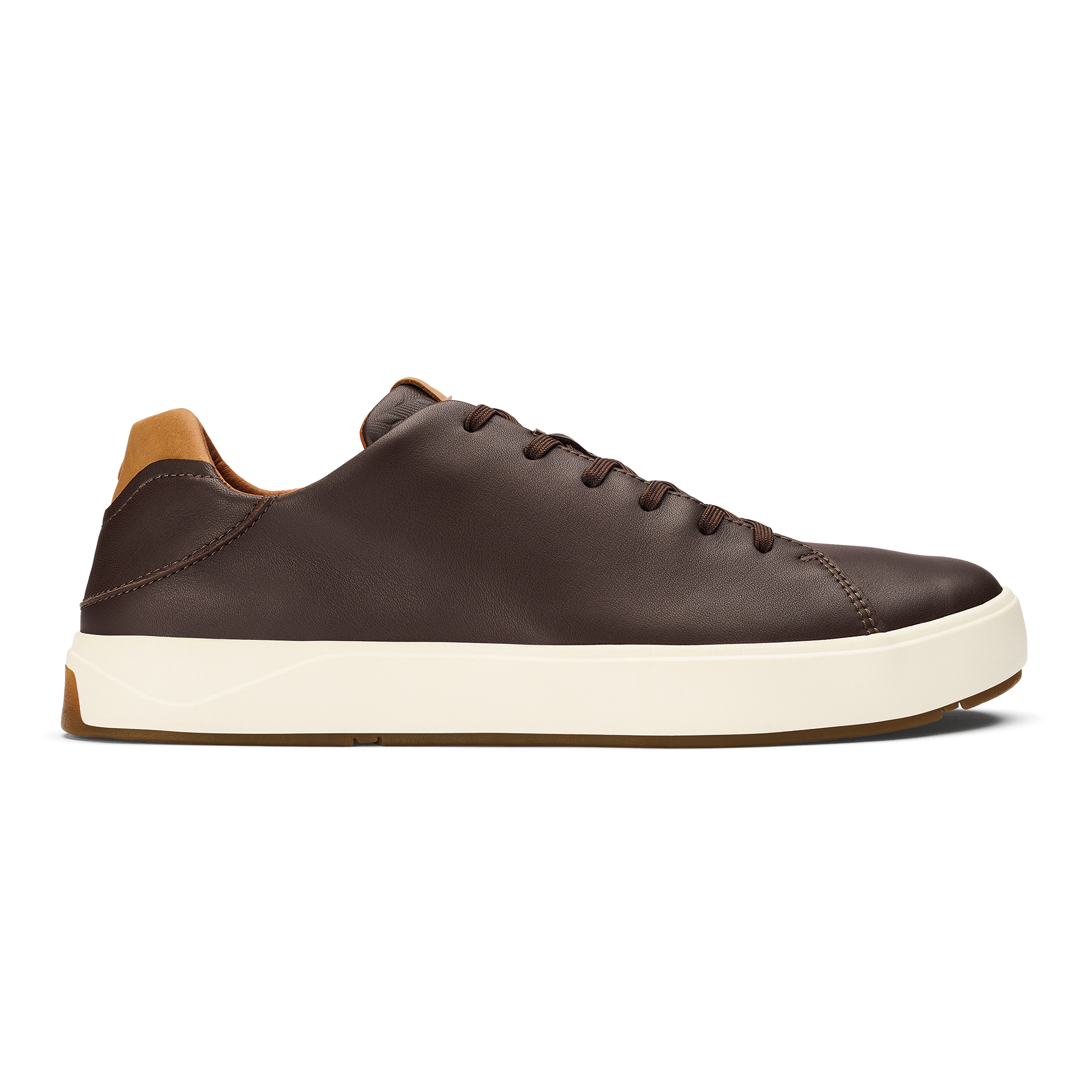 Lae ahi L Ili Men s Leather Sneakers Dark Java OluKai