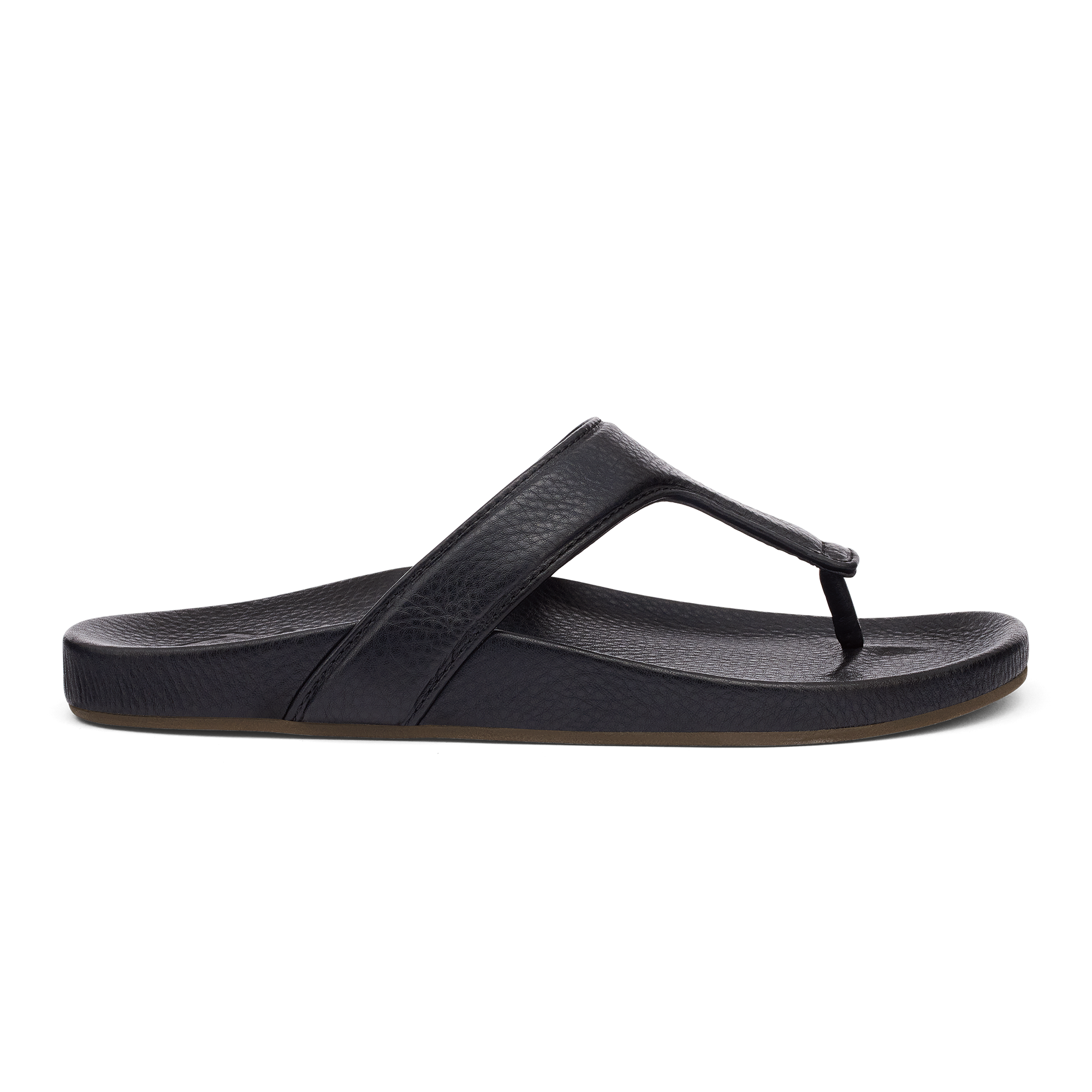 OluKai K pe a Lipi Black Women s Elevated Leather Sandals Premium Hawaiian Footwear Comfortable Everyday Walking Shoes With Arch Support