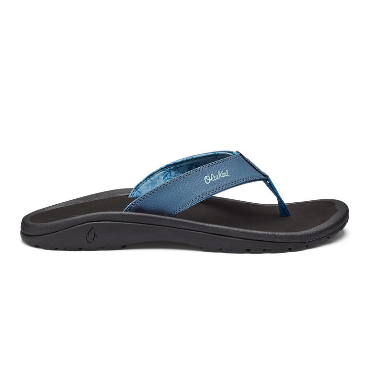 Ohana Men's Beach Sandals - Vintage Blue / Black | OluKai – OluKai