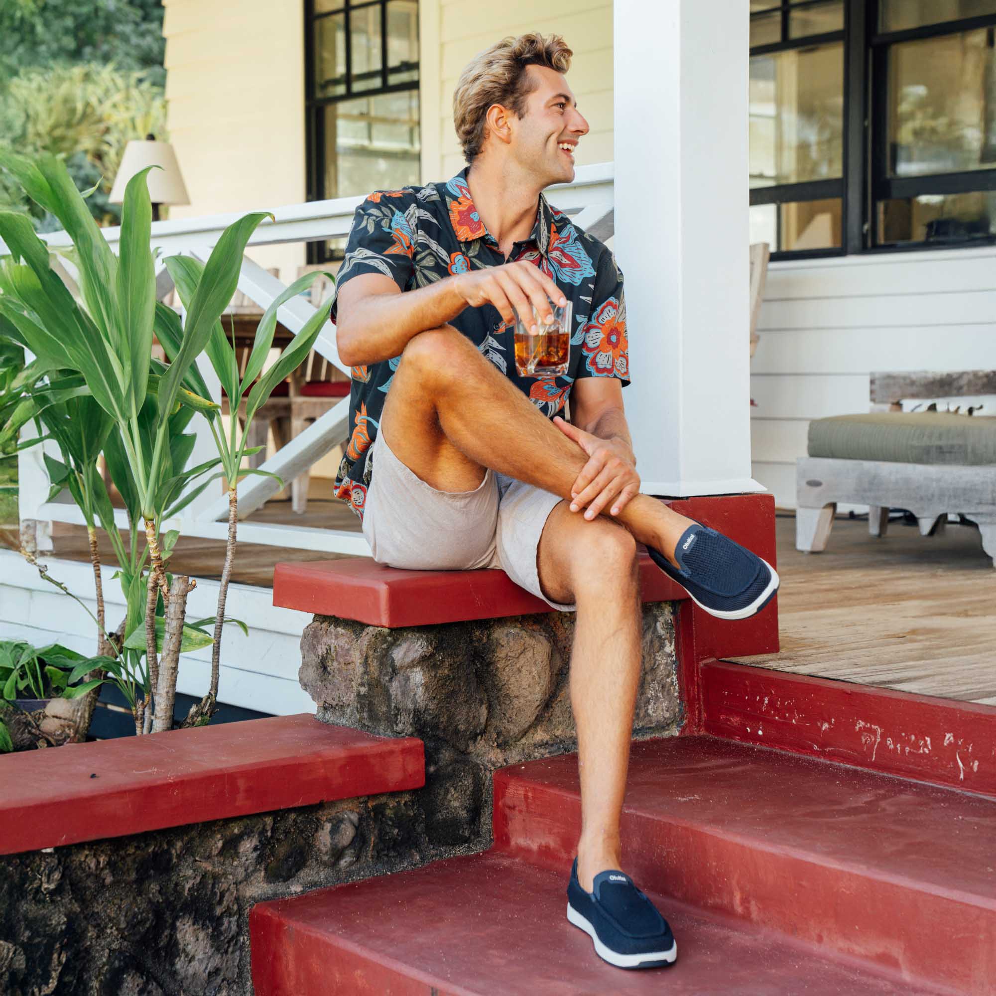 Kākaha Mesh Men's Slip-On Shoes - Navy | OluKai – OluKai Canada