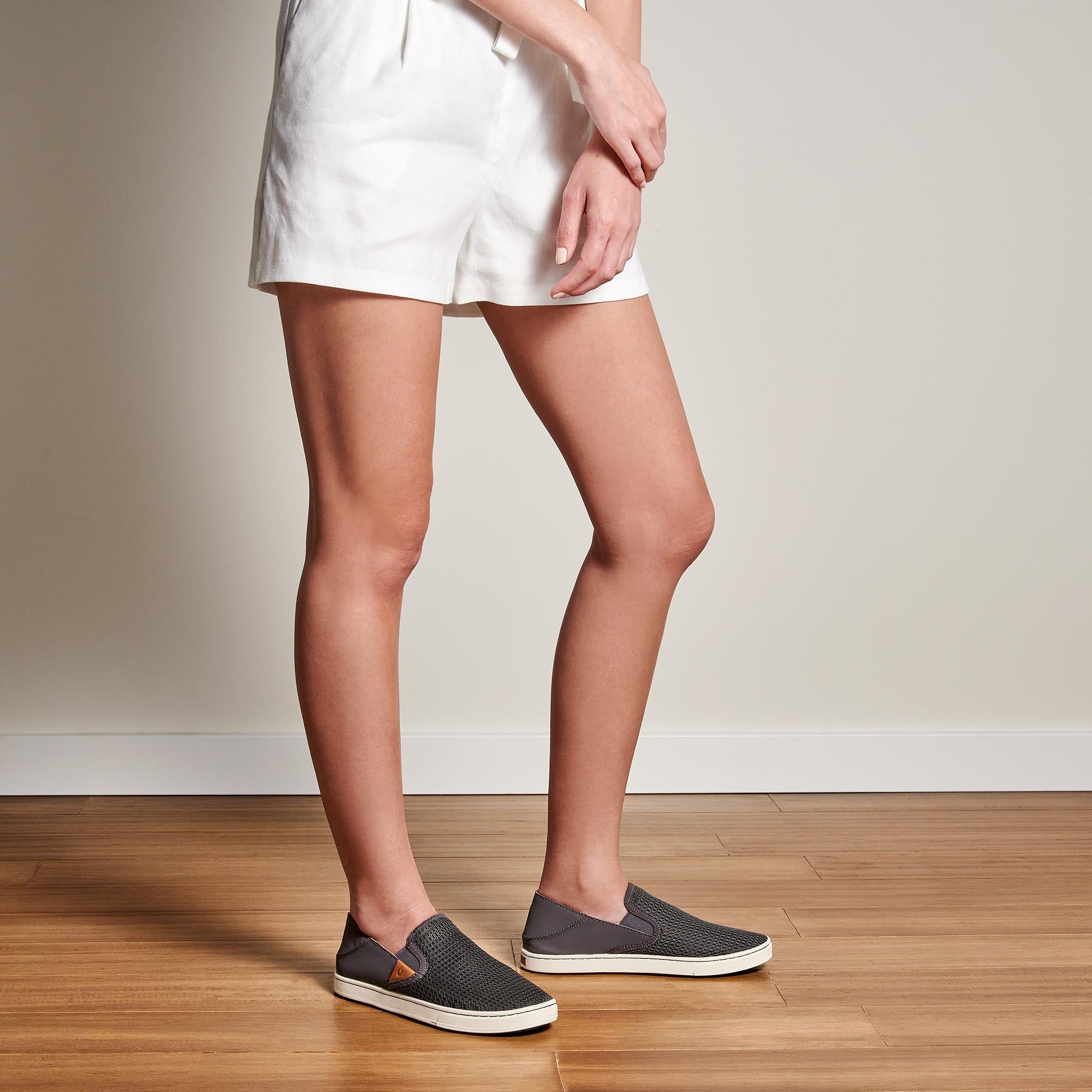 Pehuea Women's Breathable Slip-On Sneakers - Pavement | OluKai