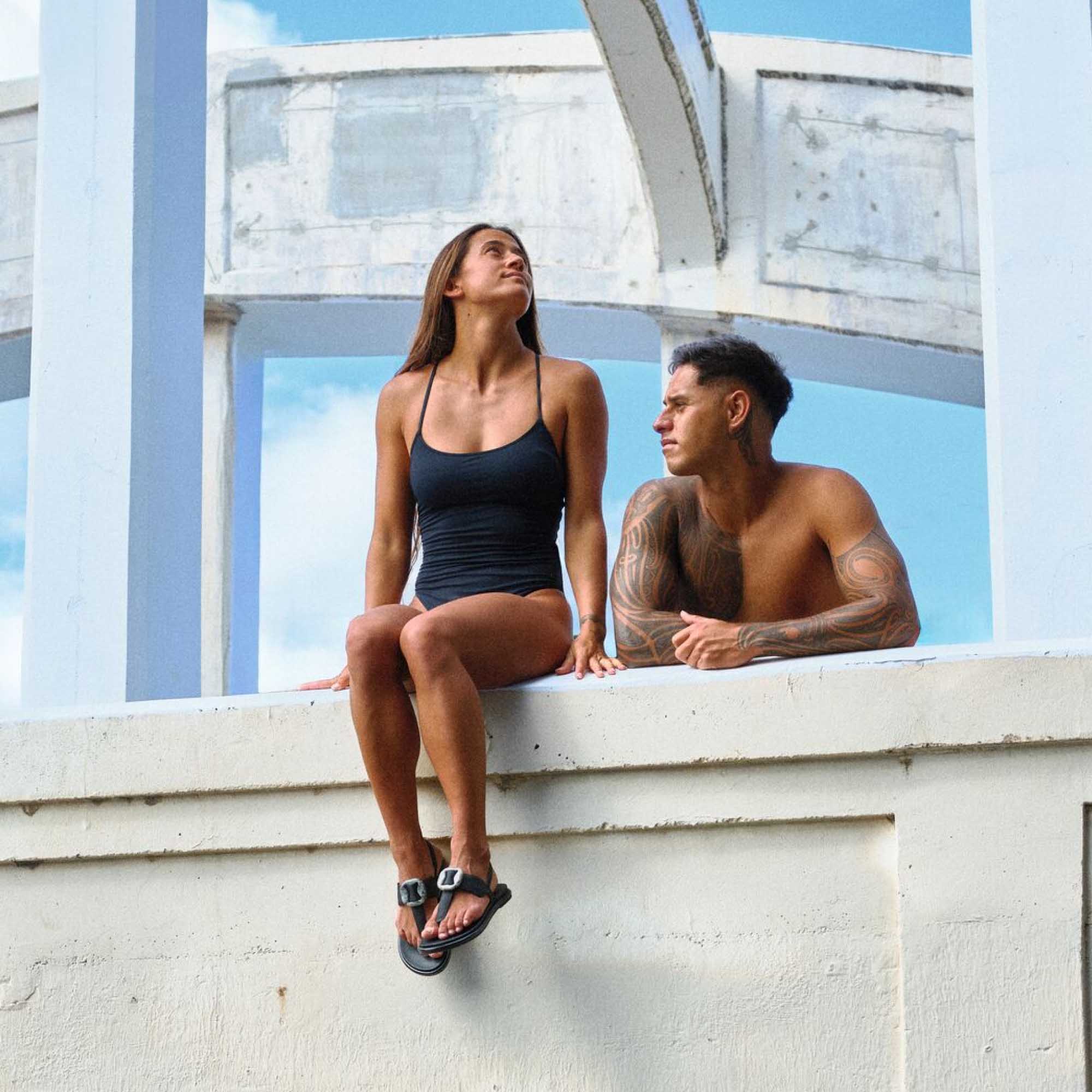 La'i T-Bar Women's Strappy Sandals - Lava Rock | OluKai – OluKai