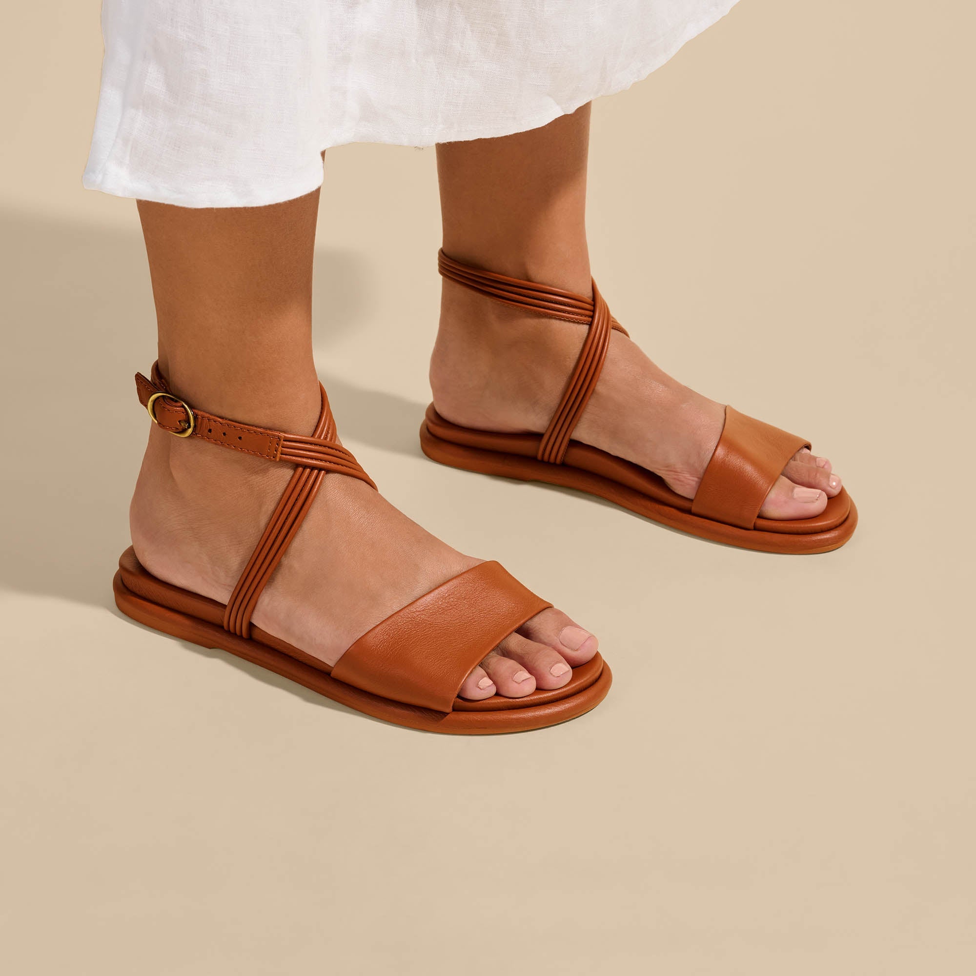 Tiare Wrap Women's Leather Sandals - Fox | OluKai – OluKai Canada