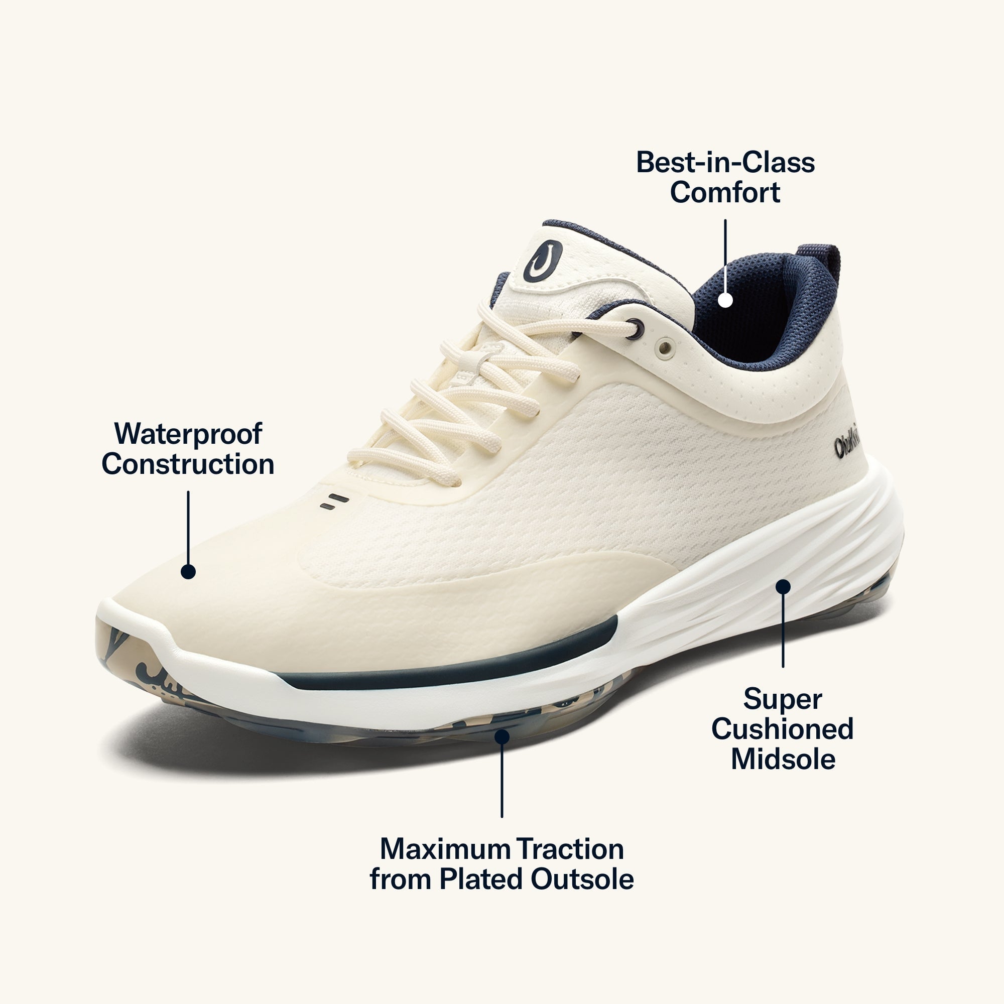 M kena Men s Waterproof Golf Shoes White Sand OluKai OluKai Canada