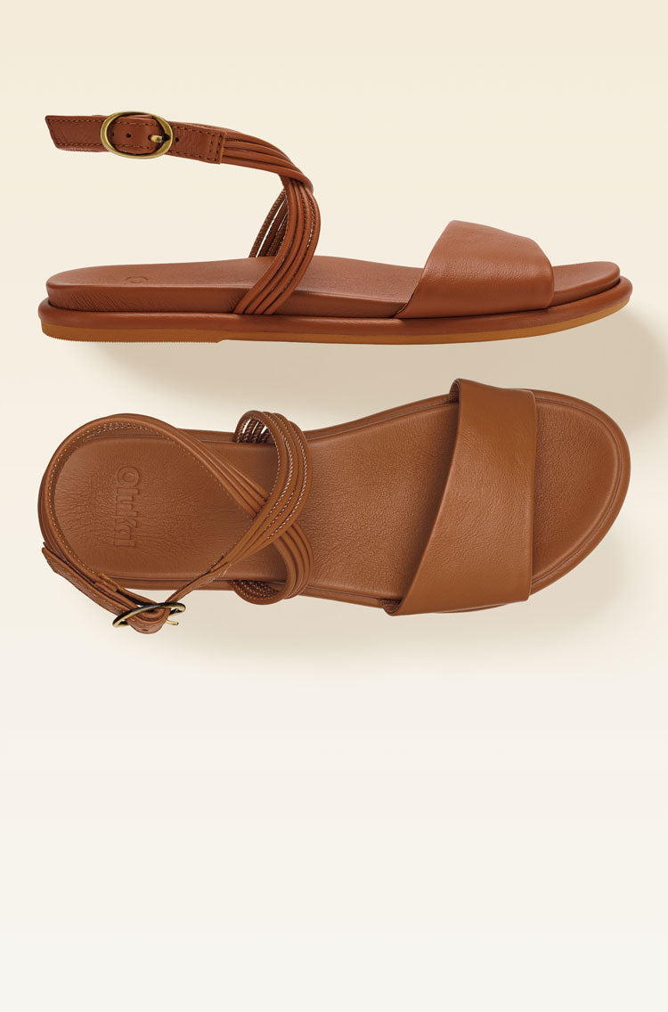 Tiare Wrap Women's Leather Sandals - Black | OluKai – OluKai Canada