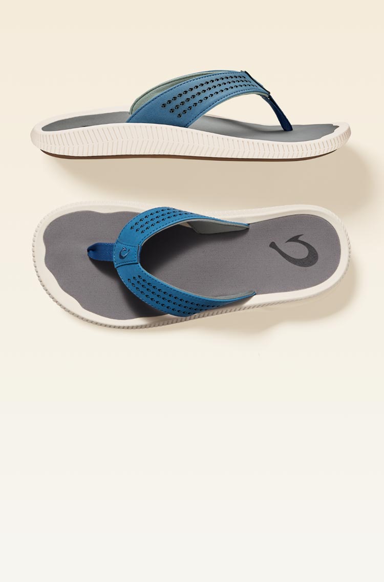 Ulele Men's Beach Sandals - Mustang | OluKai – OluKai Canada