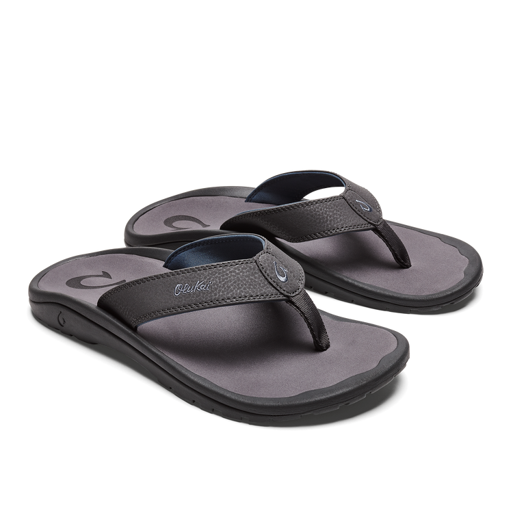 【WOOHWA】SIDE SNAP SL PT Ohana Men's Beach Sandals & Flip Flops - Pavement | OluKai