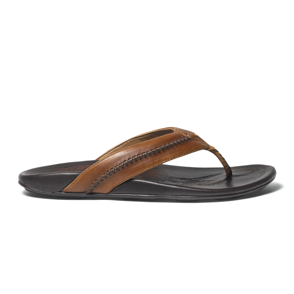 Sanuk Men's Hullsome Leather Flip-Flop Sandals