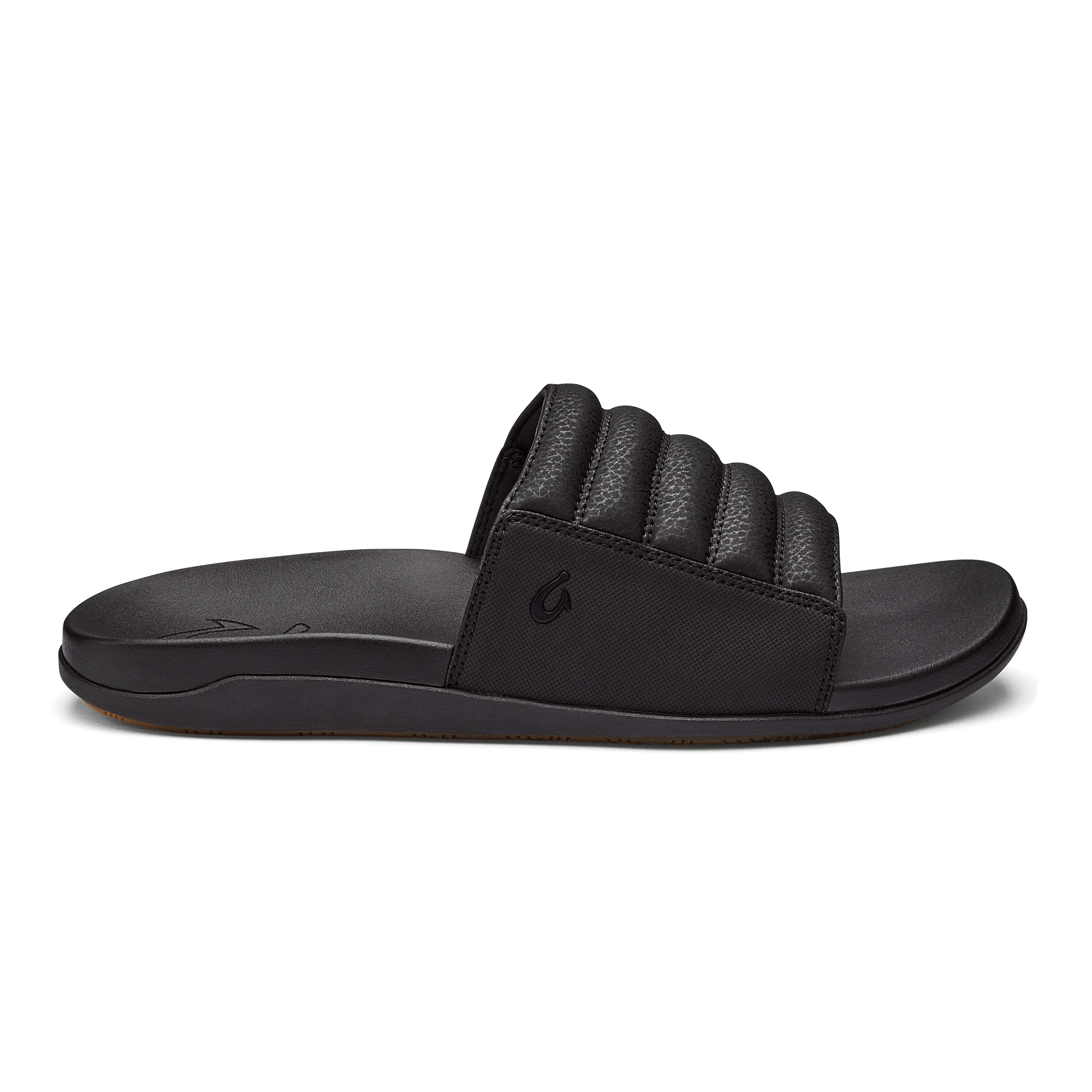 Maha ‘Olu Men’s Slide Sandals Black OluKai OluKai Canada